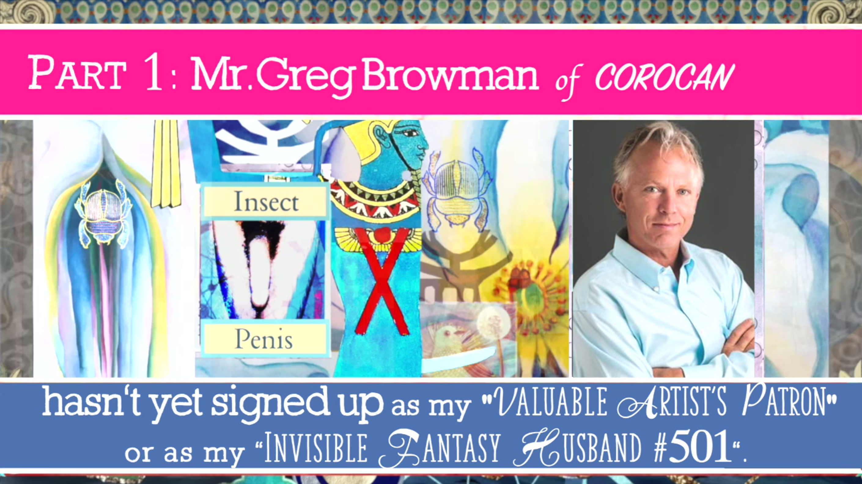 “Public Erotica Film for Mr.Greg Browman of Corocan,(my Fantasy Husband #501)” short film directing by Keolani Aalai